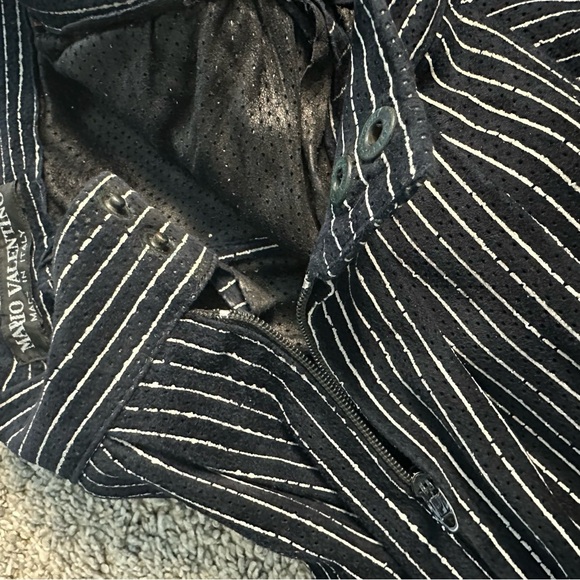 Mario Valentino leather maxi skirt 40 4 small navy white
Stripe lightweight blue - Picture 8 of 12